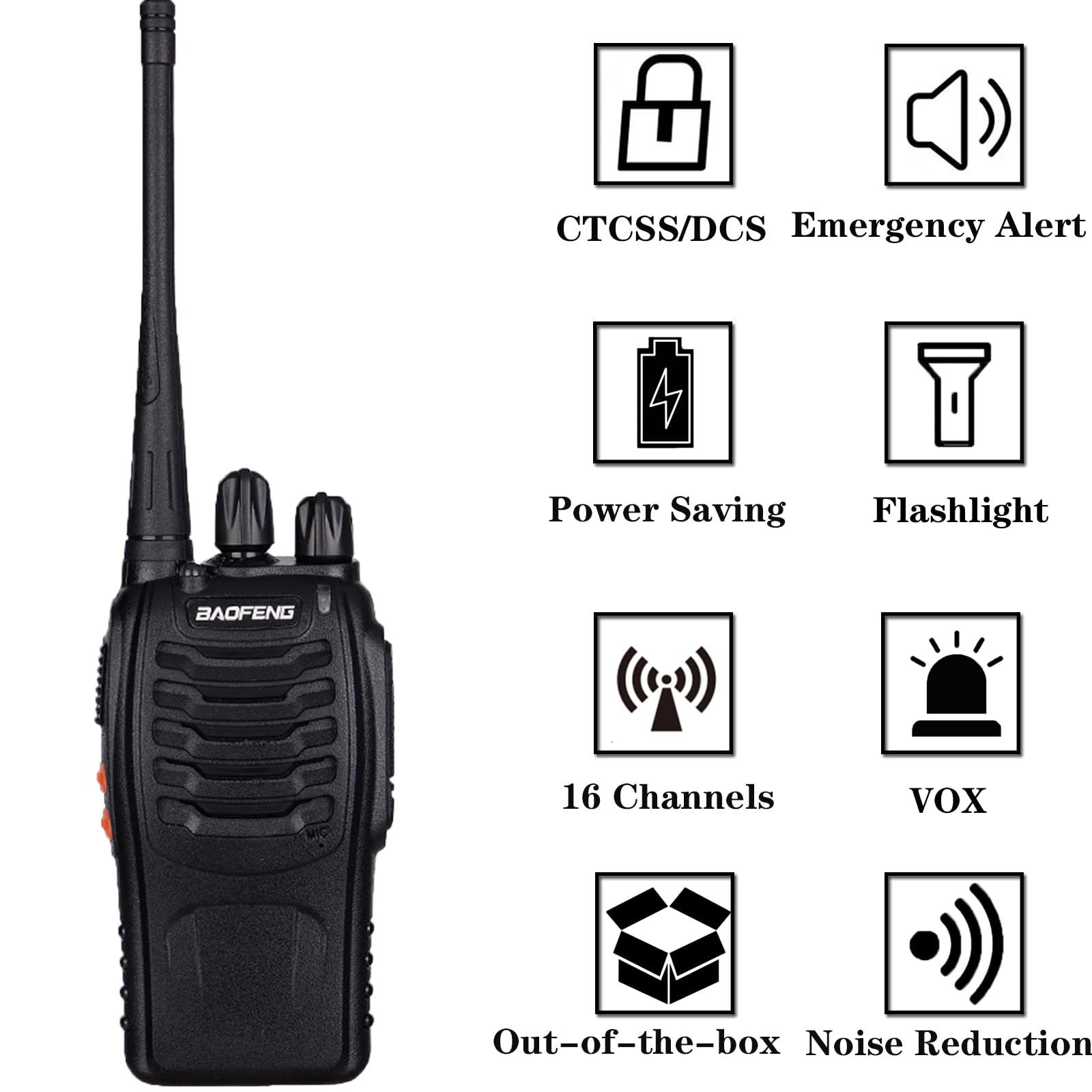 Amazon.com: BAOFENG BF-888S Walkie Talkies Long Range for Adults